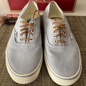 Vans Authentic x. J Crew lace-ups in Glacial Blue Size 10 Men's